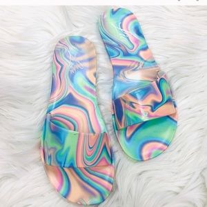 BRAND NEW TIE DYE SWIRL SANDAL SIZE 6,6.5